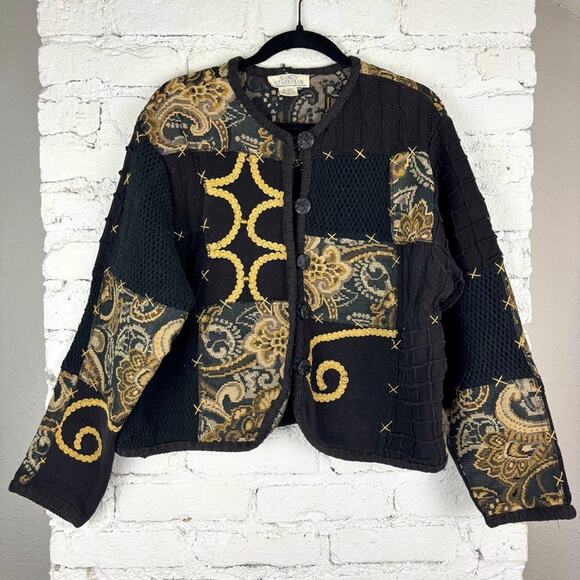 Vintage 90’s Sandy Starkman Tapestry Jacket - Picture 1 of 6